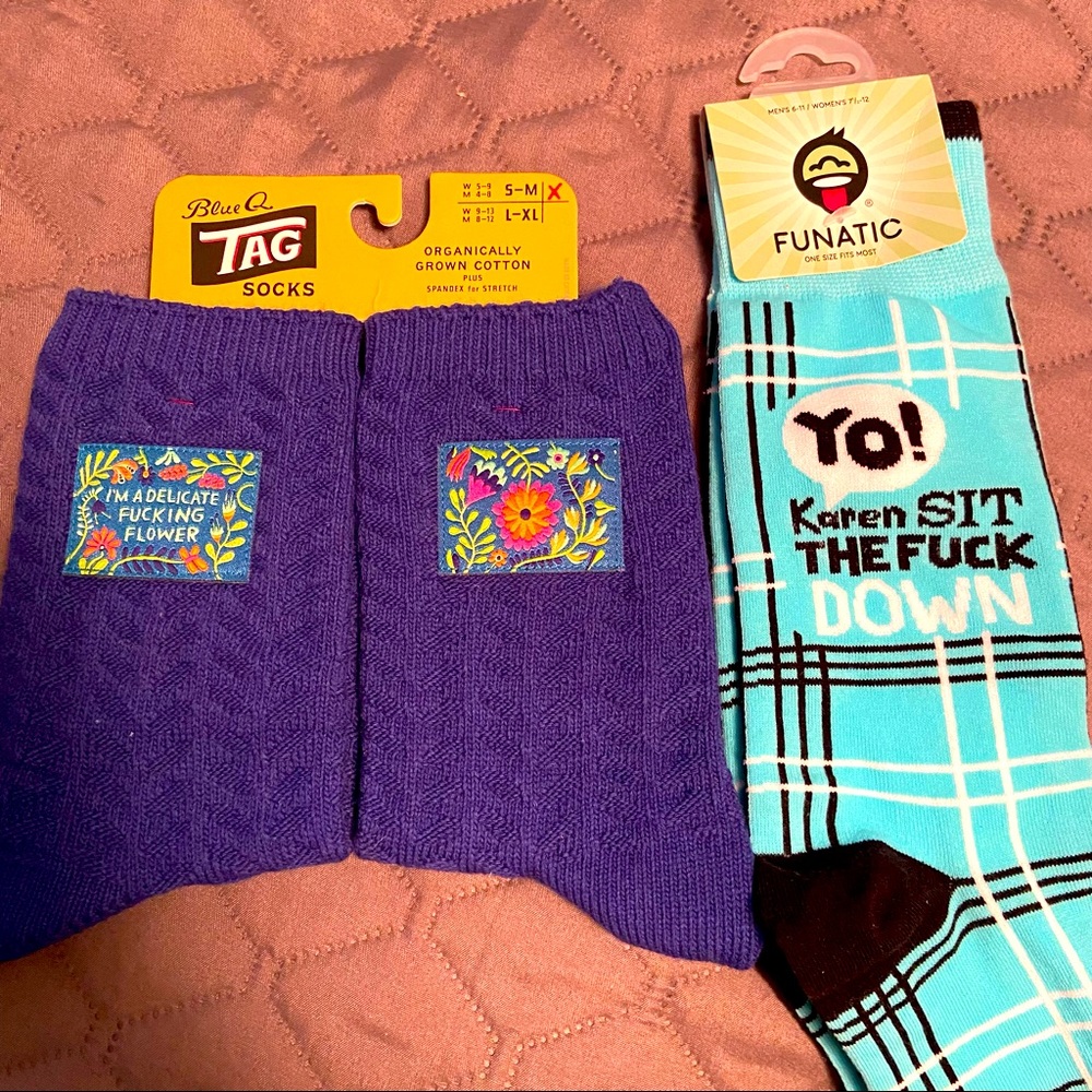 NWT Adult Humor Socks